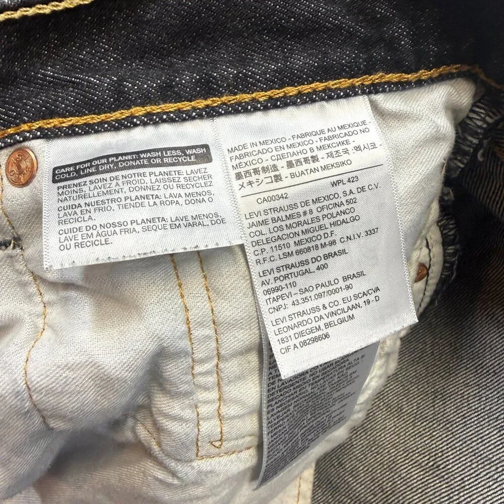 Levi’s 501 Men’s Jeans 42x30 – Dark Wash Denim – Original Button Fly – Classic